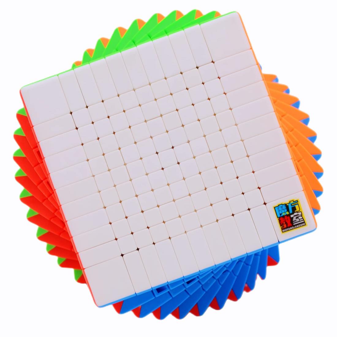 Bucubke Moyu Meilong 11x11ステッカーレスマジックキューブ教室パズルマジックキューブMoFang JiaoShi 89mm MFJS MEILONG 11x11x11パズルキューブ