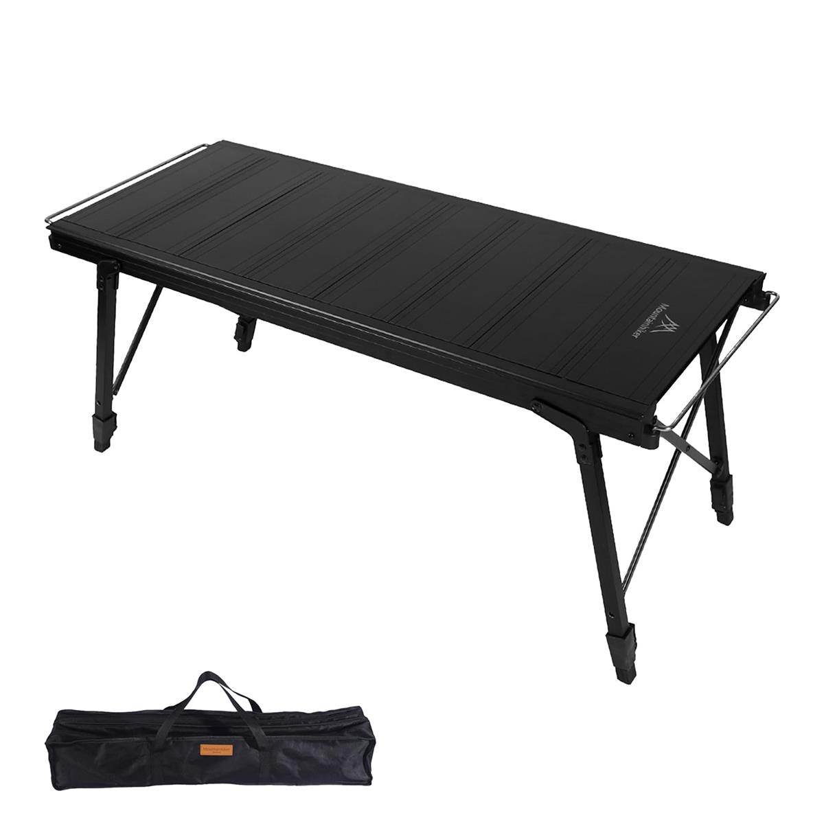 Mountainhiker IGT アウトドア時刻表 4ユニットキャンプテーブル 長さ100×幅42糎（天板幅押しひろげる能力のある） 高さ自然調整可 軽銀アロイ製 8枚0.5社会的単位天板付 難民キャンプ BBQ ピクニック 。