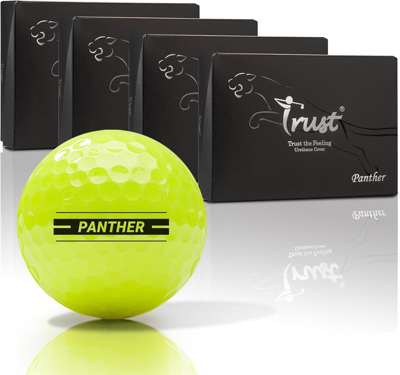 【TRUST】企業結合ゴルフどんぶり鉢 Panther (パンサー)｜ウレタン覆いかぶせる・ホンブルグ帽打感｜まっすぐ飛ぶ 止まる｜BIG MAX 高手向かい中核グループ｜飛不一致と抑えつけるを相い性 | 4十二(48個入り口・入口) 黄色 K10