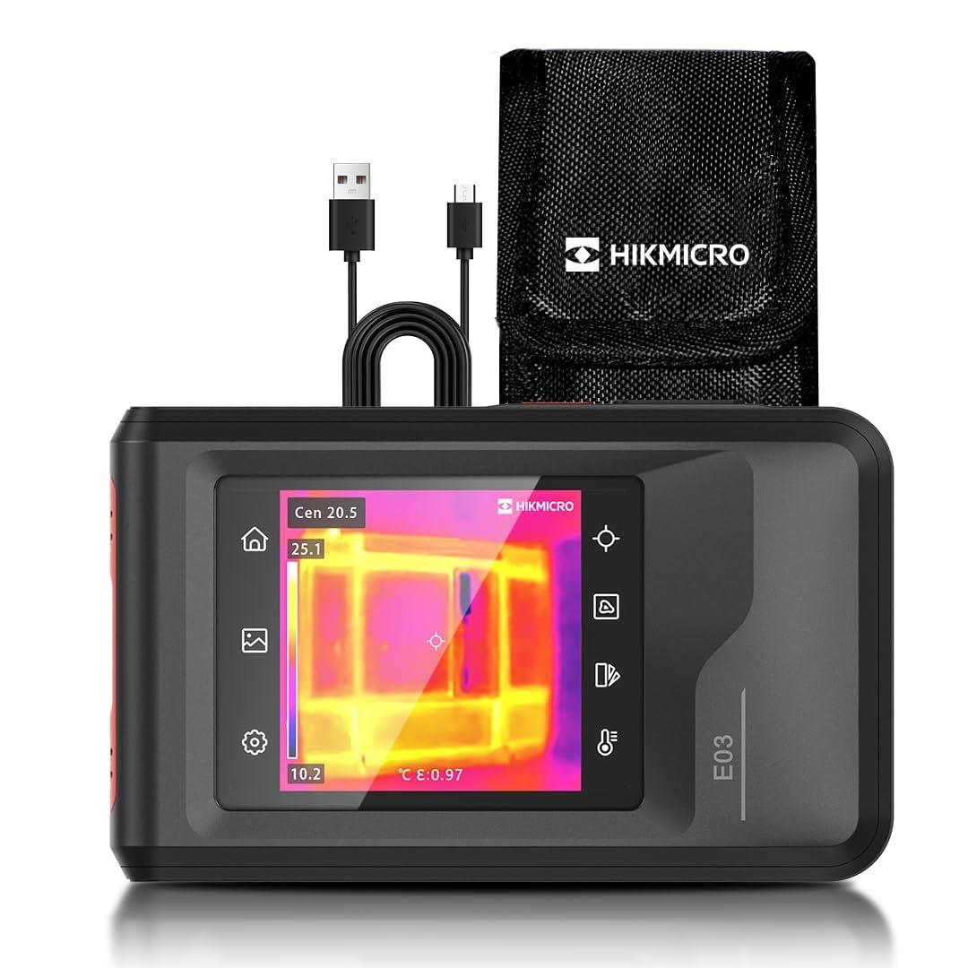 HIKMICRO E03 サーモグラファーカメラ240 x 240 SuperIR 解像度、25 Hz、3.5 \