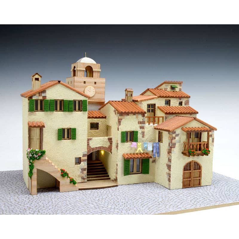 楽天市場】ウッディジョー 木製建築模型 1/87 ヨーロッパの