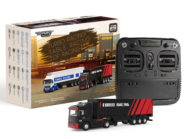 ハイテック RC ラジコン ターボレーシング トレーラートラックC50 ブラック