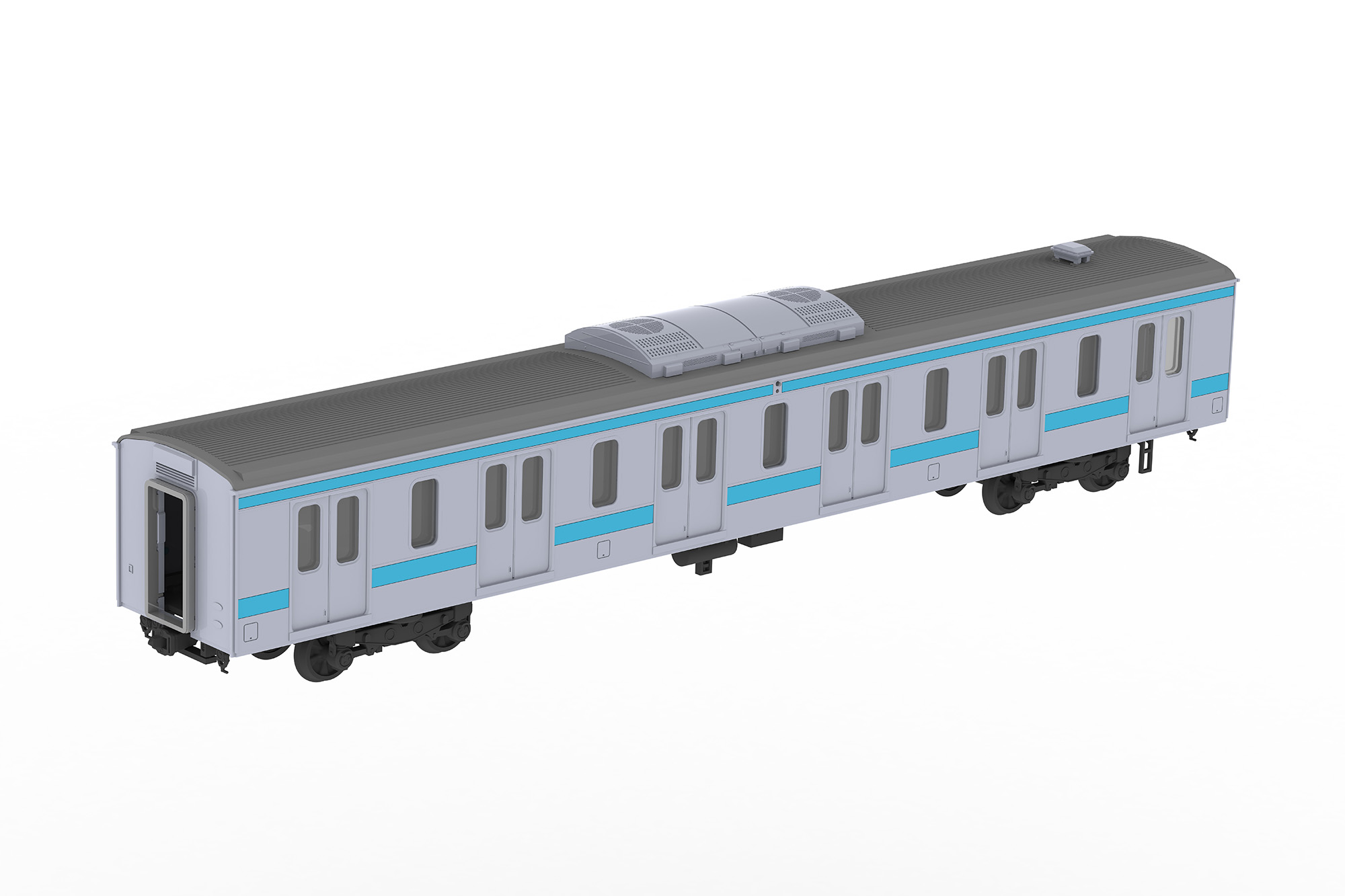 PLUM プラモデル 1/80 JR東日本209系直流電車タイプ 京浜東北色 サハ208