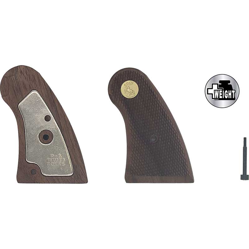 【6月11日再入荷予定】タナカ ＋Weightグリップシリーズ パイソンウォールナット サービスサイズ チェッカーグリップ