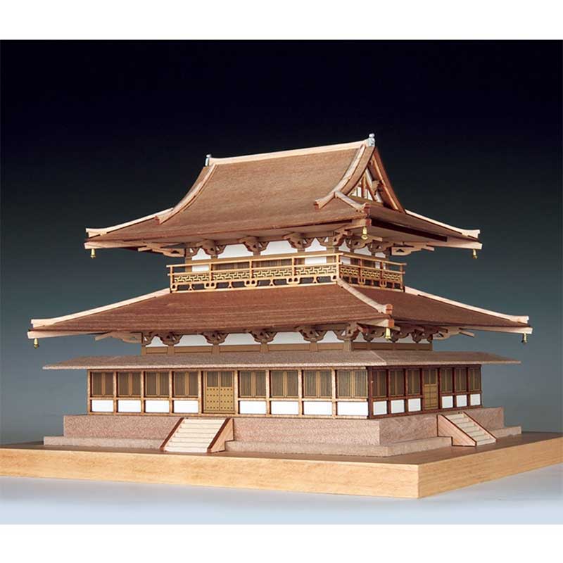 ウッディジョー 木製模型 1/150 法隆寺 金堂