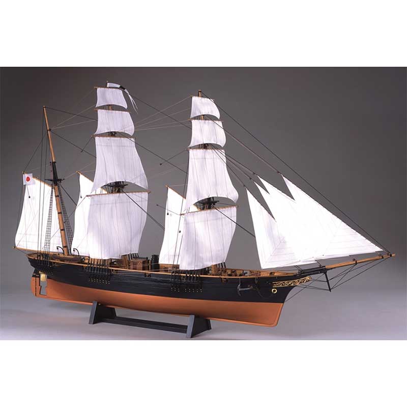 ウッディジョー 木製帆船模型 1/75 咸臨丸 帆付