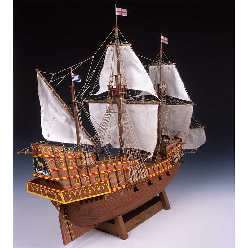 ウッディジョー 木製帆船模型 1/50 ゴールデンハインド