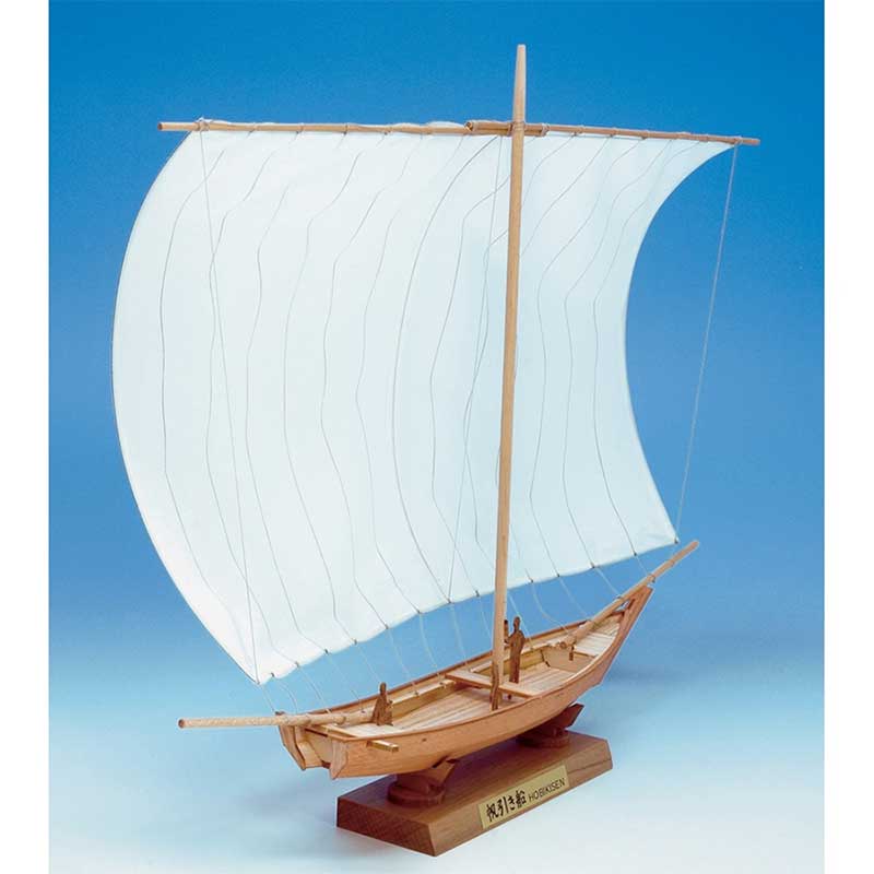 ウッディジョー 木製模型 ミニ和船 霞ヶ浦 帆引き船