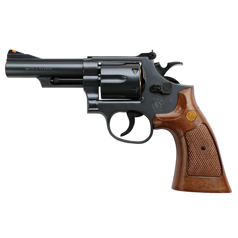 【4月20日再入荷予定】クラウンモデル ホップアップエアリボルバー S&W M19 .357マグナム 4インチ ウッドタイプグリップ 18才以上用 18歳以上 エアガン サバゲー
