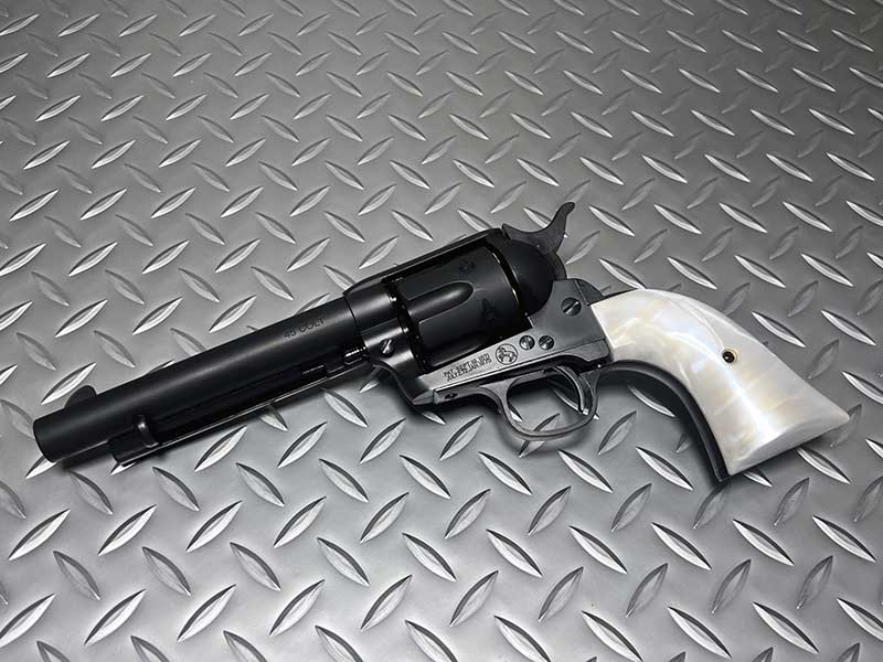 マルシン 6mmBB 新型パッキンXカート式ガスリボルバー コルト SAA 1st Gen. Late アーティラリー マットブラックABS パールプラグリップ｜ホビー＆雑貨のお店　スターゲート