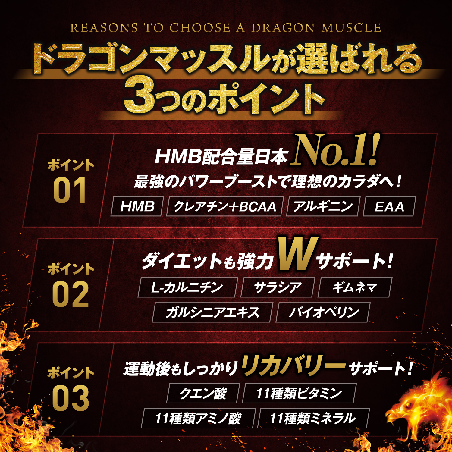 楽天市場 ランキング6冠達成 ドラゴンマッスル Hmb 100 000mg ダイエット 日本製 Hmb Hmbサプリ aa クレアチン Eaa 筋肉サプリ ダイエット ダイエットサプリ カルニチン ギムネマ 筋トレ Hmbオススメ Starlaboサプリショップ楽天市場店