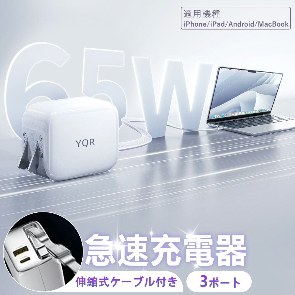 【30分最大60%まで充電】iphone 急速充電器 ケーブル セット 65W 急速充電器 2ポート iphone 充電 コード 純正 Lightningケーブル タイプCケーブル pd充電器 PD対応 ACアダプター TYPE-C iphone充電器 ipad 充電器 コンパクト充電器 PD充電器 iphone16 iphone15/14/13