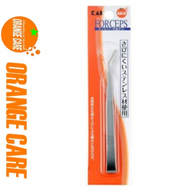 楽天市場 オレンジケア 貝印 ピンセット 先曲がり 1個 オレンジケア ピンセット 毛抜き コスメ小物 ムダ毛処理 おすすめ スターモール