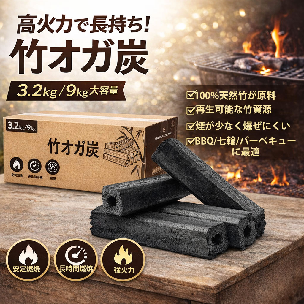 バーベキュー炭 アウトレット】バーベキュー炭 炭革命 12P-900g DSCジャパン 木炭・薪