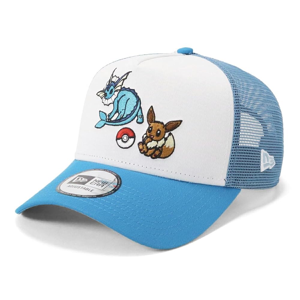 [ニューエラ] メッシュキャップ ポケモンコラボ ホワイト/ブルー FREE 940AFTR POKEMON VAPOREON EEV WHI