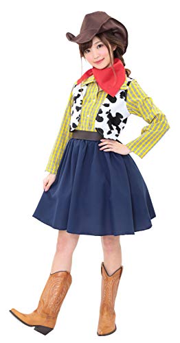 せつ然たる石ころ Party City コスプレ ウエスタンカウガール レディース 黄 紺