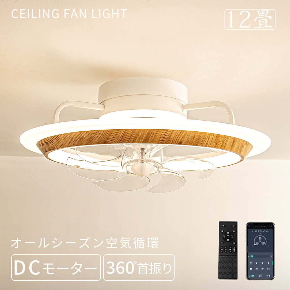 ＼ファン備品特典／シーリングファンライト led 150W相当 4,000lm led 常夜灯 扇風機 サーキュレーター APP/リモコン遠隔操作 DCモーター 正逆回転切替 調光調色タイプ 省エネ 8-10畳 簡単取り付け 工事不要 薄型 おしゃれ 目に優しい 照明器具 換気 天井照明 大型 Φ56cm｜Starship店