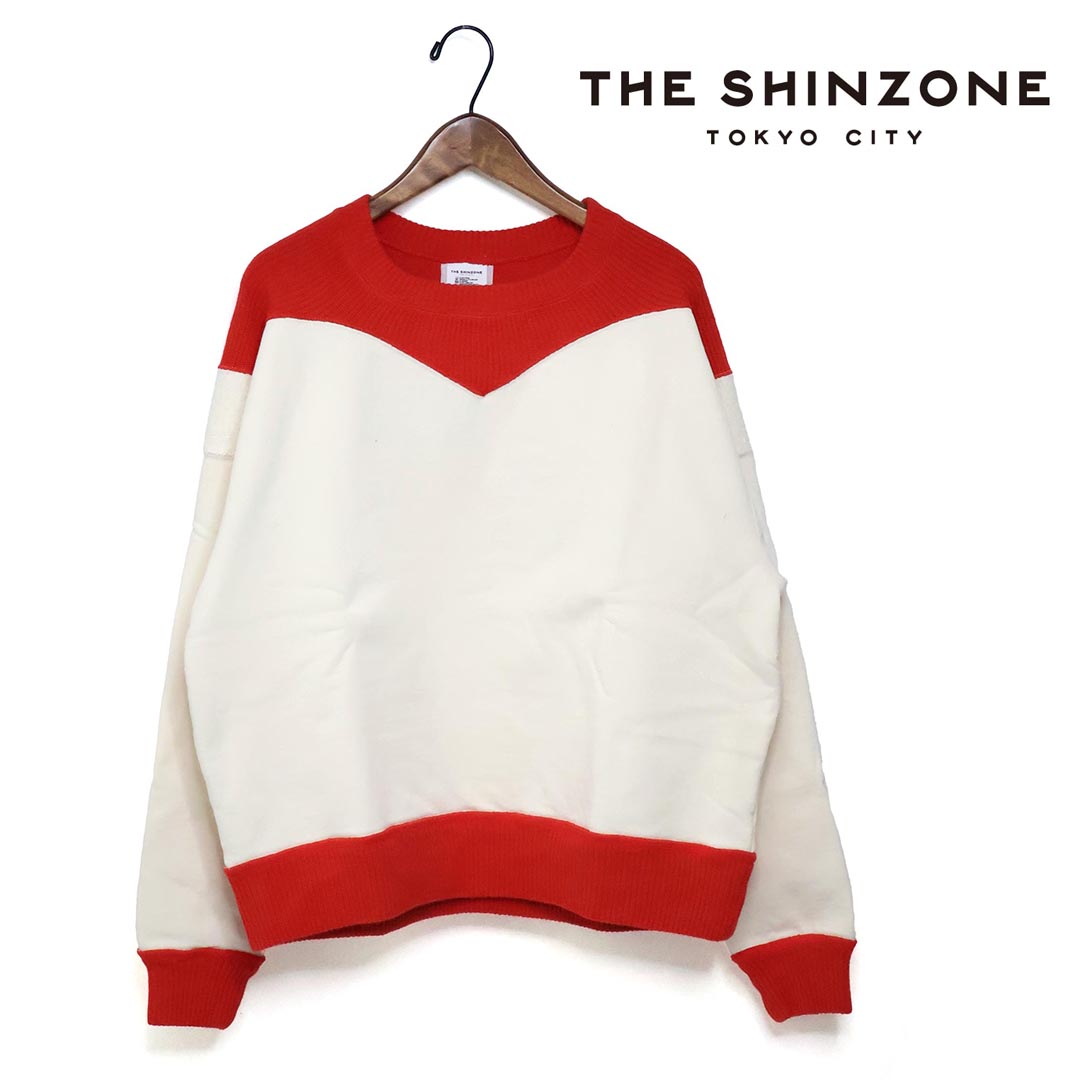★レディース THE SHINZONE ザ シン地方 コットンカラーブロックスウェットシャツ 品番:25AMSCU09【クーポン券客体外】 レディースファッション-スウェット・トレーナー-トップス