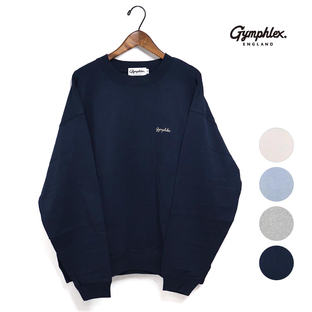 メンズ Gymphlex ジムフレックス コットンジャージー クルーネック長袖Tシャツ 品番：GY-C0487HKT 2025秋冬
