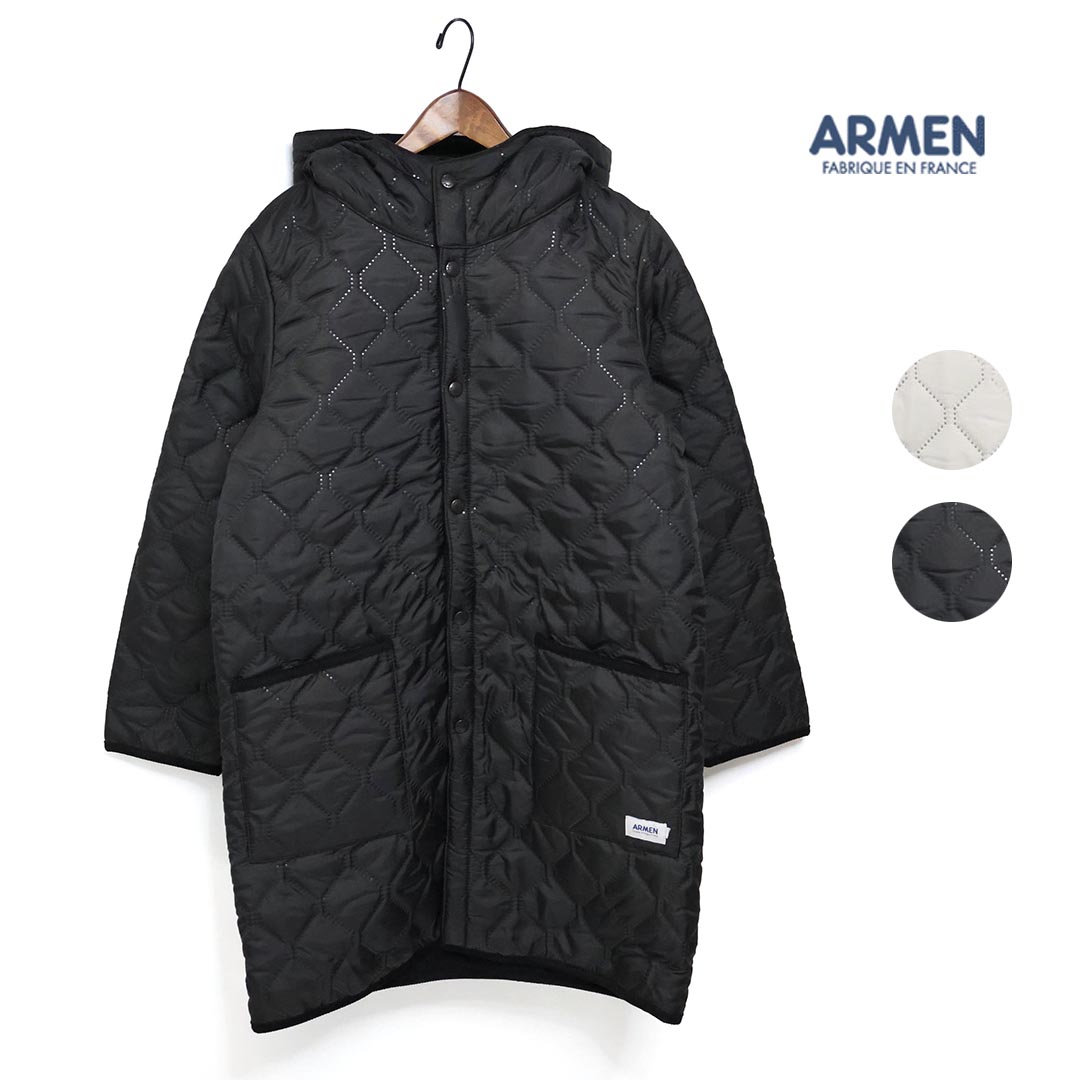 楽天市場】アーメン/ARMEN ダブルフェイスフードコート メルトンロング