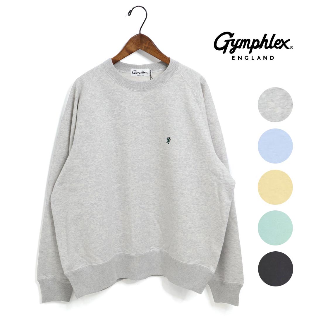 メンズ GYMPHLEX ジムフレックス スウィングスリーブ クルーネックスウェット 品番：GY-C0292TCA