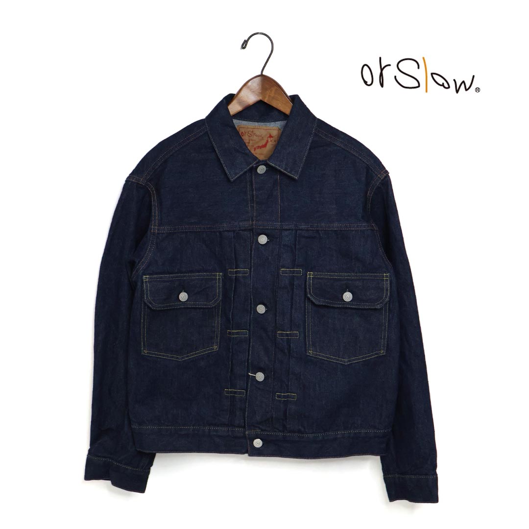 【引き換え証散り散り！】メンズ orSlow オアスロウ 1950\u0027S TYPE2 DENIM JACKET ジーンズ上衣 品番：01-6002