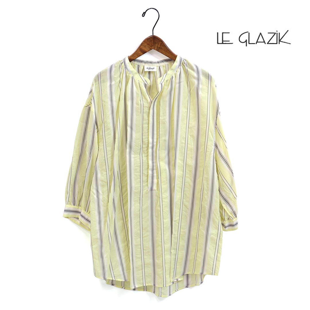 レディース　LE GLAZIK  ル グラジック　Vネック シャツジャケット　Vネック　シャツ　ブラウス　LG-B0256CUP 楽天市場】Le glazik(ル グラジック) Vネック シャツジャケット