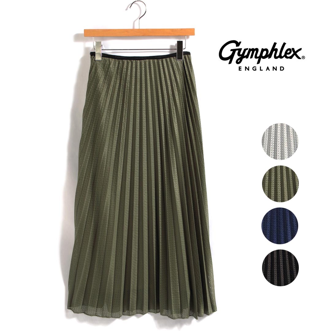 【クーポン券別れ別れ！】☆【SALE】レディース Gymphlex 体育館フレックス メッシュプリーツスカート 品番：GY-F0036EMS【40%OFF】