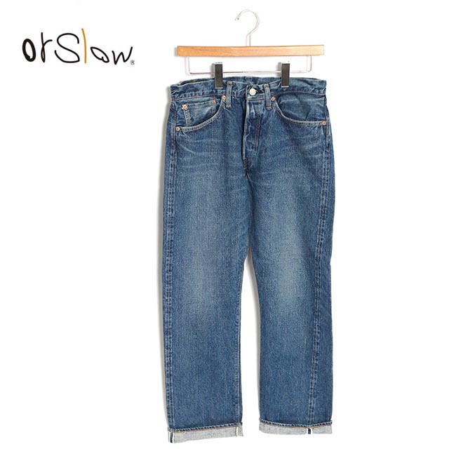 メンズ orSlow オアスロウ スタンダードデニム 日本製 品番：01-1050