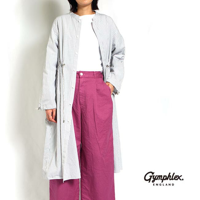 レディース Gymphlex ジムフレックス ストライプ ワンピース シャツワンピース J 3815mnp Star Bars クーポン対象 6 22pm時 6 26am1 59 レディース ストライプ シャツワンピース J 3815mnp サイズ14 ブラウンブルー 21春夏