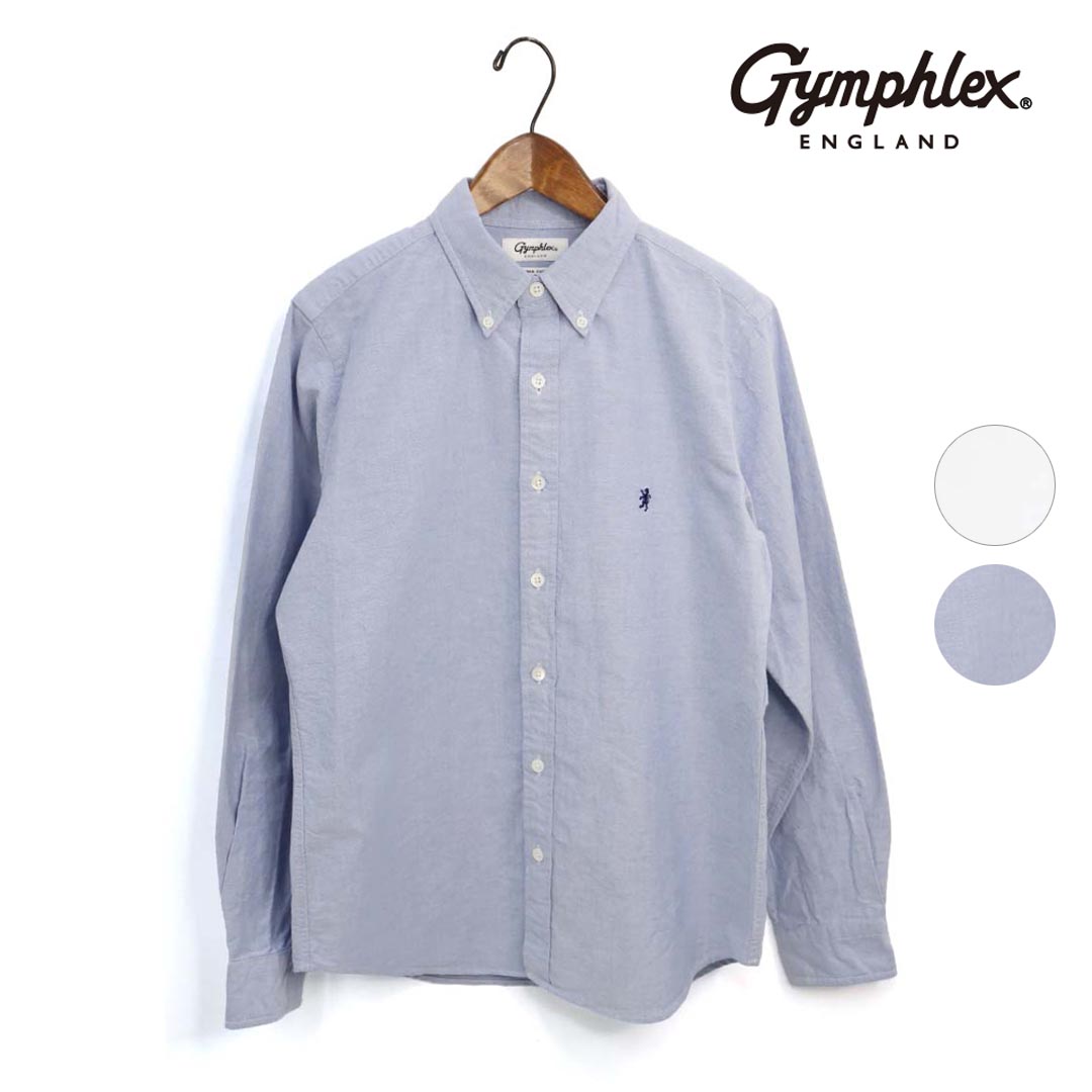 【引き換え証散り散り！】レディース Gymphlex 体育館フレックス 長袖ボタンダウンシャツ 品番：GY-B0197SOX