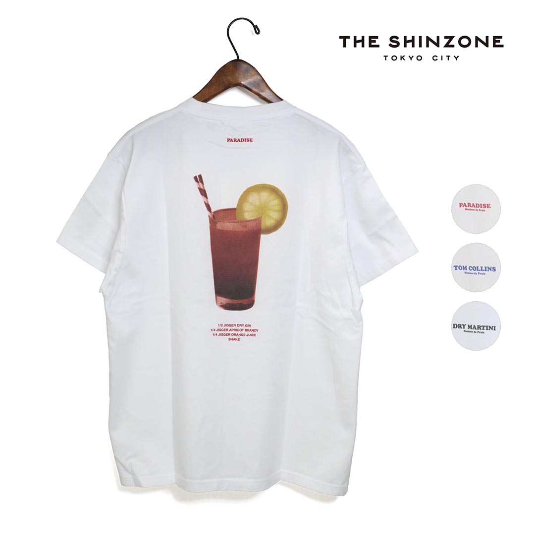 〇【SALE】レディース THE SHINZONE ザシンゾーン COCKTAIL TEE カクテル プリントTシャツ 品番:25MMSCU14【10％OFF】【クーポン対象外】｜star＆bars