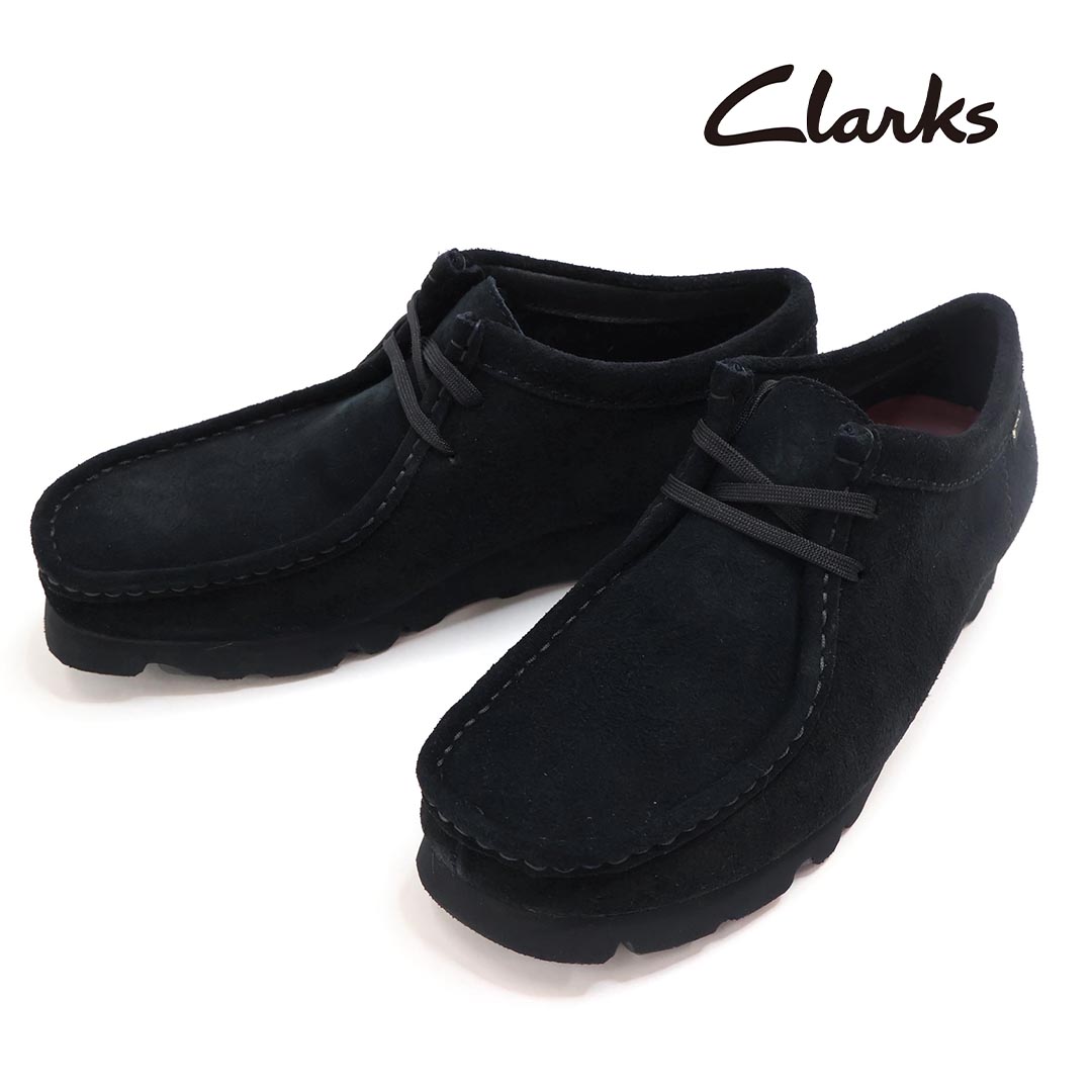 箱付き　新品未使用　Clarks　Wallabee GTX　黒　UK8ハーフ Clarks クラークス ワラビー ゴアテックス Wallabee.GTX レース