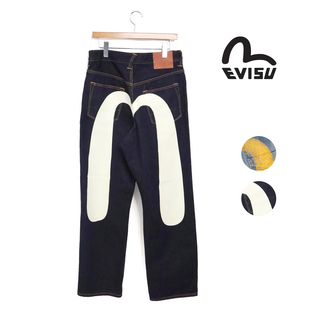 【クーポン配布！】メンズ EVISU エヴィス DAICOCK PRINT RELAX FIT JEANS #2030 品番：DK6S-JP102｜star＆bars