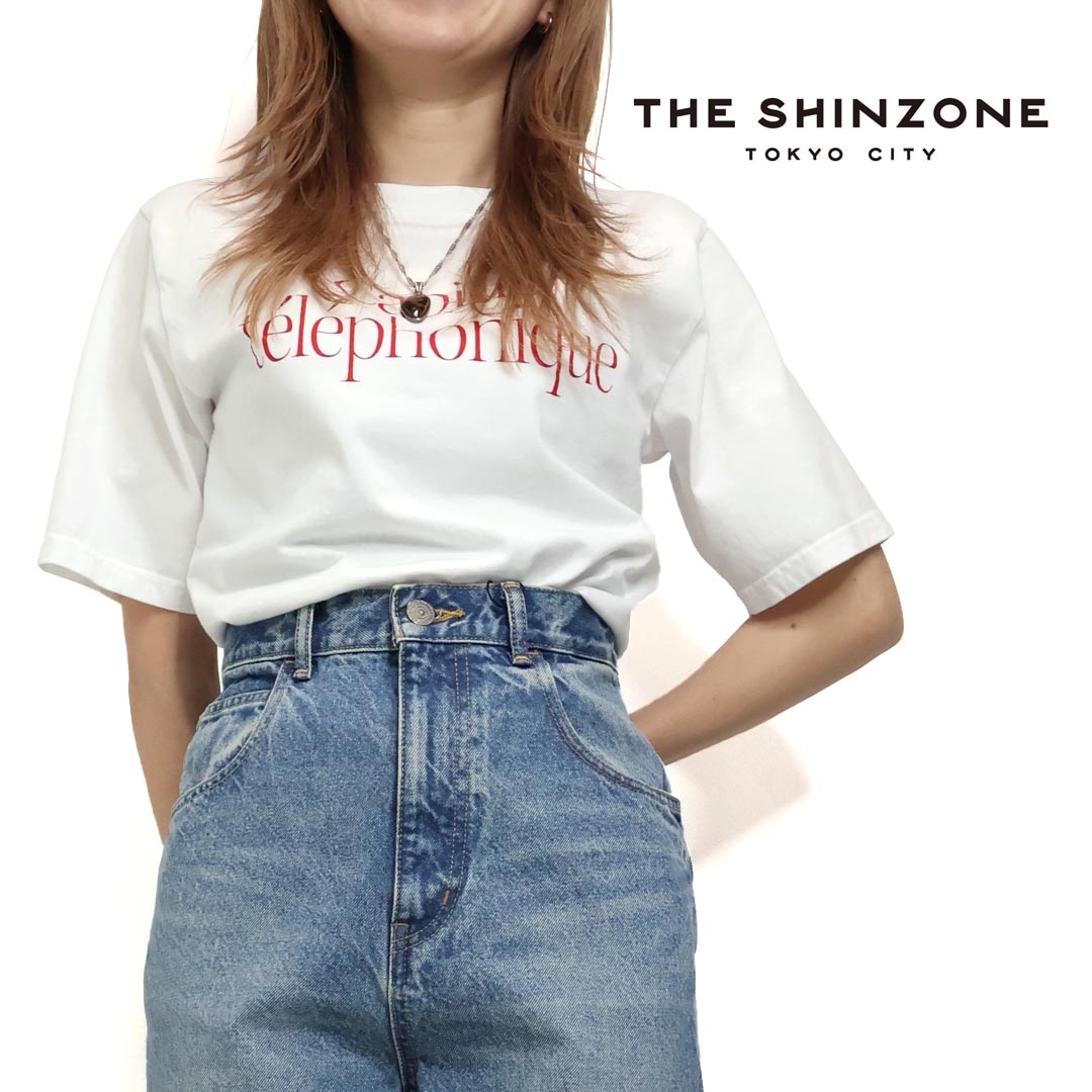 ☆【SALE】レディース THE SHINZONE ザ シンゾーン キャビンテレフォンTシャツ 品番：25SMSCU15【30%OFF】【クーポン対象外】 6,014円