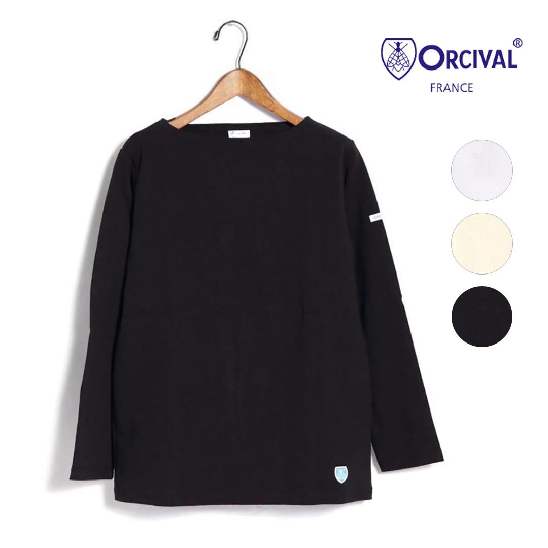 〇【SALE】レディース ORCIVAL オーシバル オーチバル ボートネックカットソー ソリッド 無地 品番:B211【10%OFF】【クーポン対象外】|star&bars