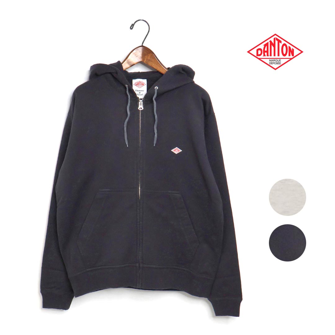 *メンズ DANTON ダントン 綿織物 ジップパーカー 品番：DT-C0407CIN【クーポン券客体外】