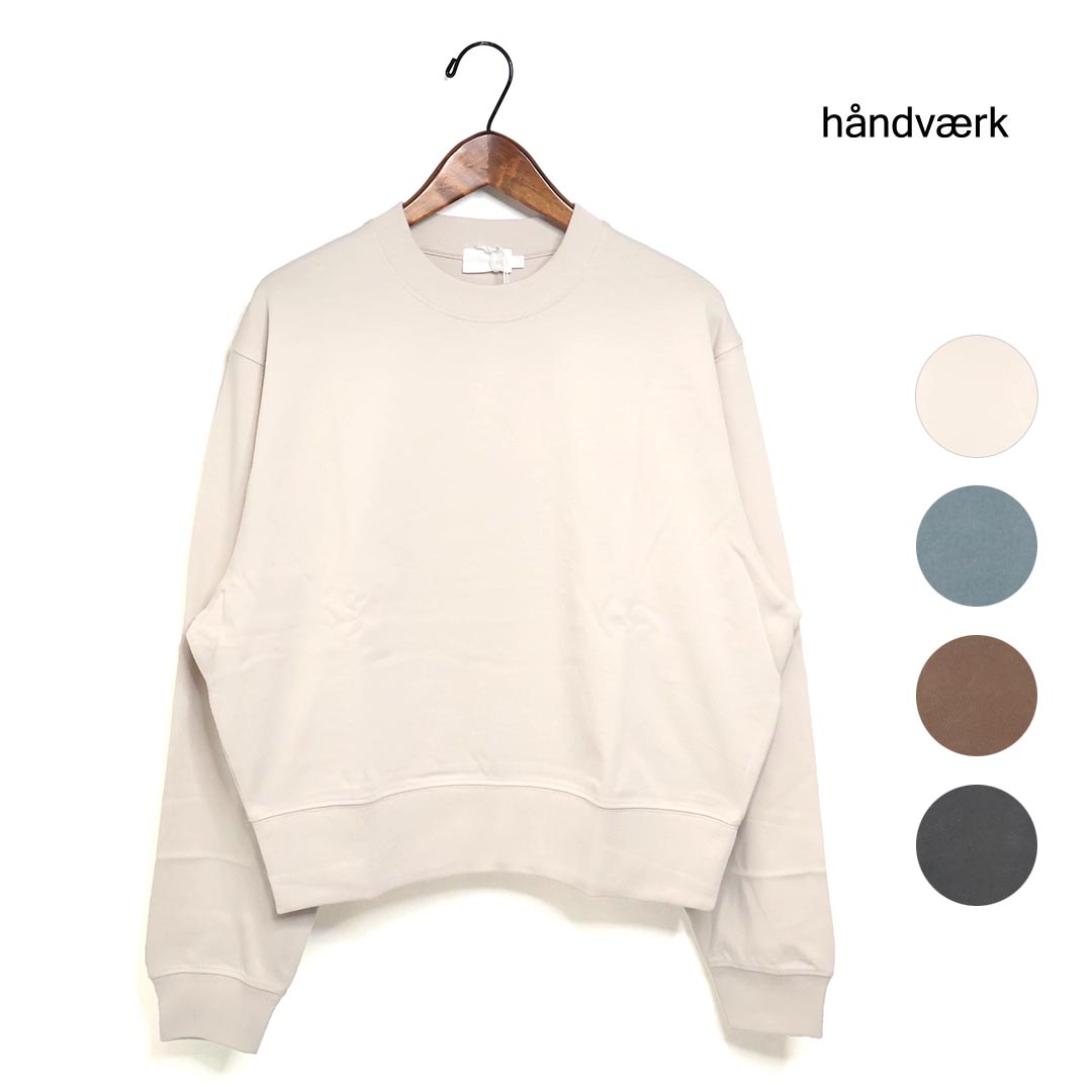 レディース handvaerk ハンドバーク クルーネック ロングスリーブT 品番：3101