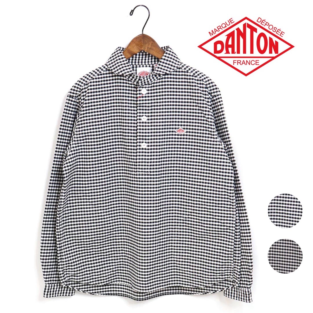 *メンズ DANTON ダントン ラウンドカラープルオーバーシャツ 品番:DT-B0282OXP