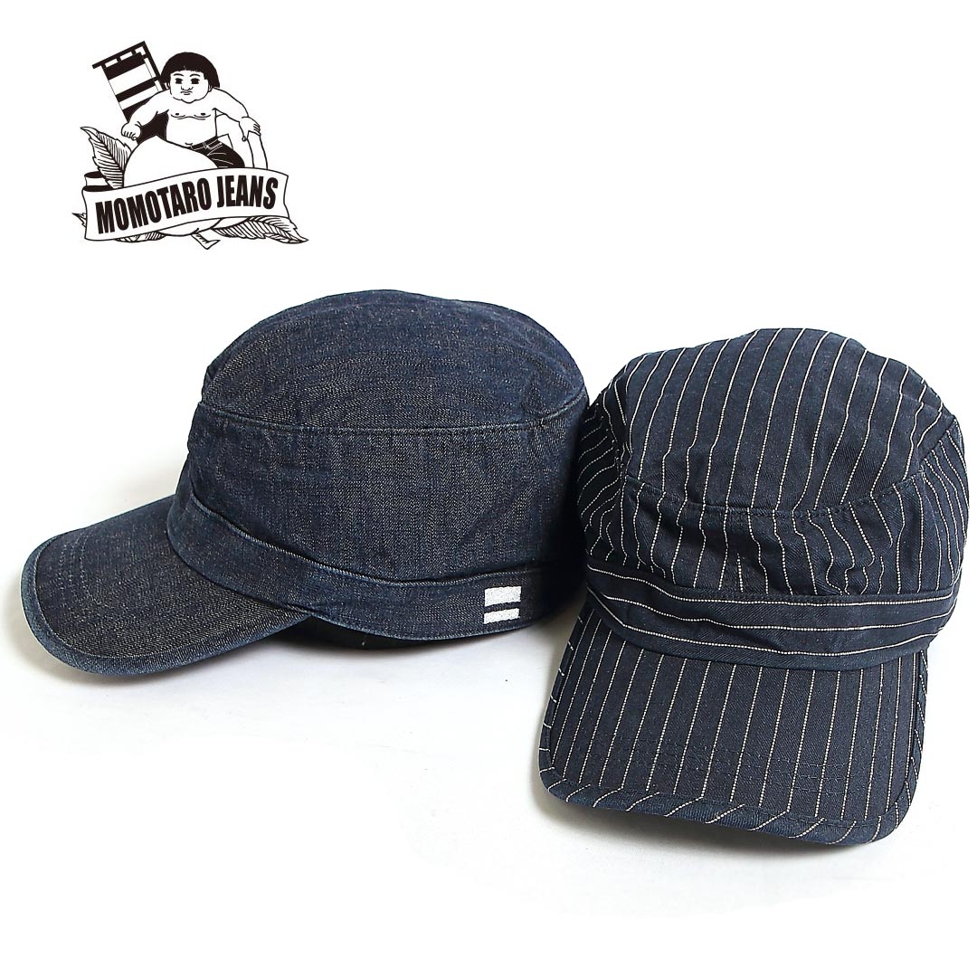 楽天市場 帽子 Momotaro Jeans 桃太郎ジーンズ Denimworkcap デニムワークキャップ デニム ヒッコリー 品番 Sj002 Star Bars