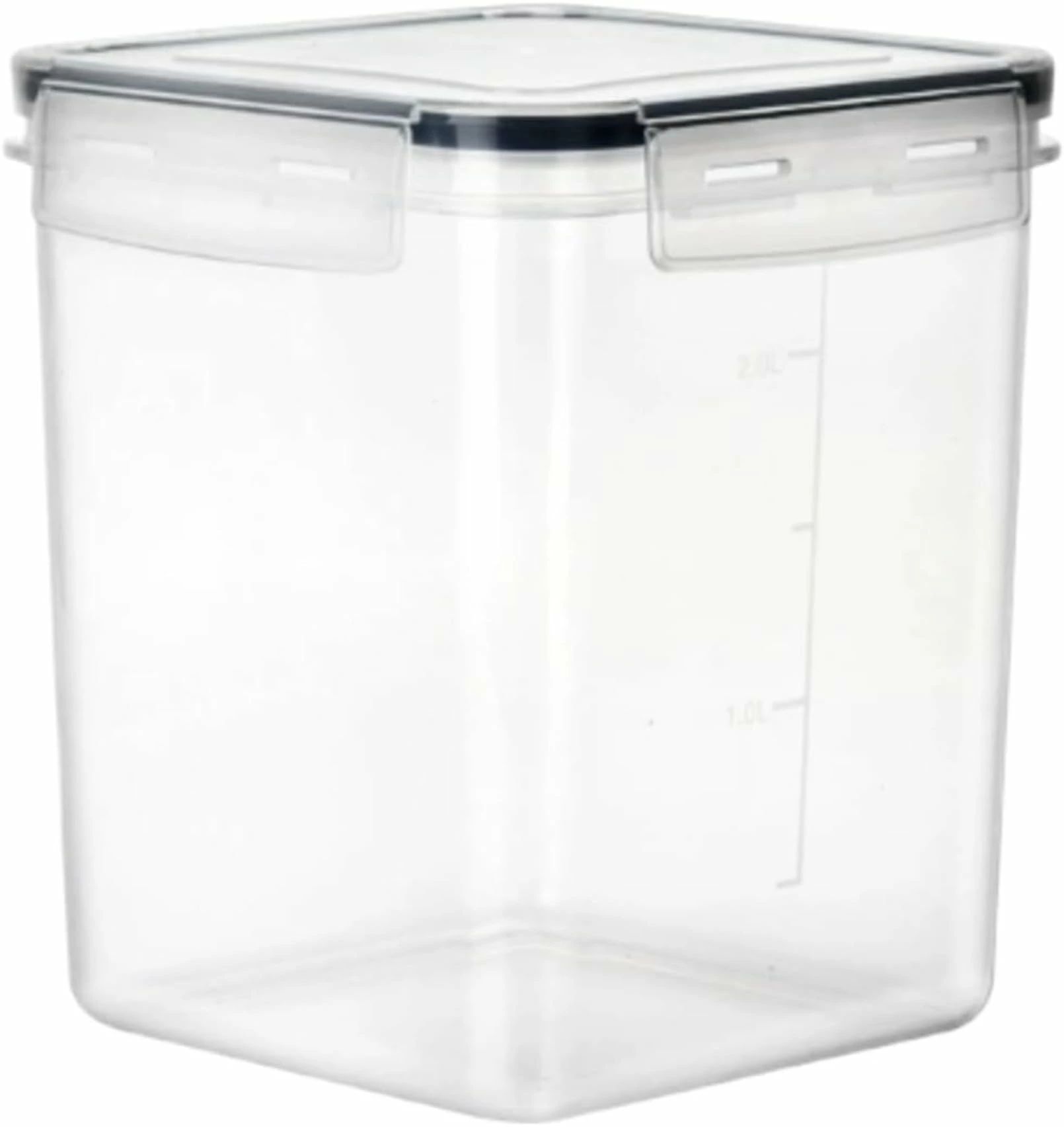 点セット 気密収納容器 大容量 5.2 プラスチック製 製菓材料/砂糖/小麦粉/乾物専用 (ブラック 4個)｜Ｓｔａｒｔｌｉｎｅ