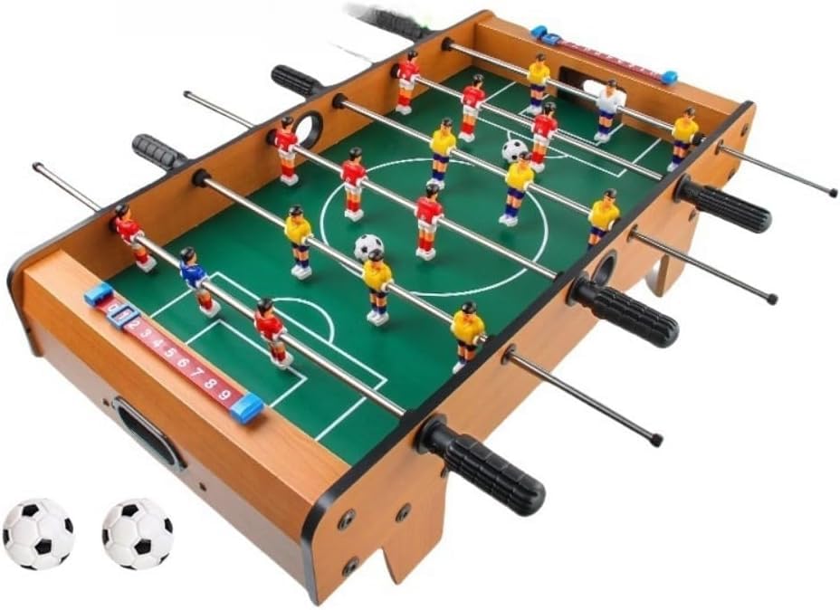 省スペースの頑丈な卓上サッカー、子供向けの耐久性のあるテーブルサッカーゲーム 子供用ミニ木製屋内サッカーテーブルダブルビリヤードテーブルファミリーパーティー男の子のおもちゃ|Startline