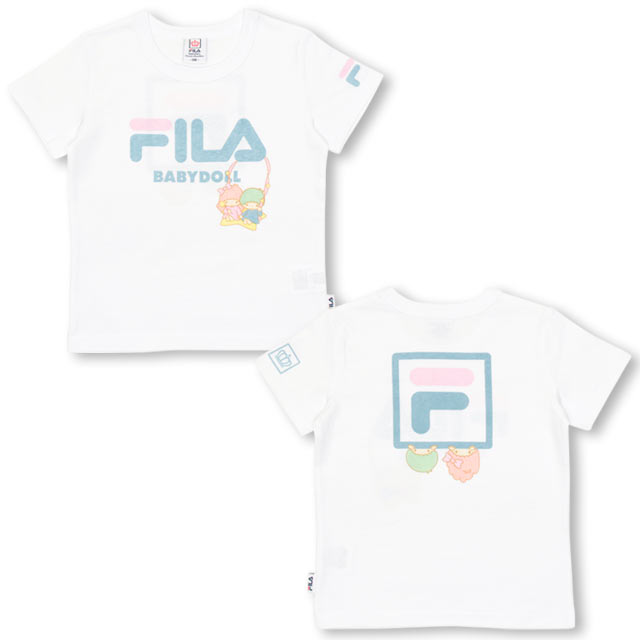 楽天市場 50 Off アウトレットsale 通販限定 Babydoll サンリオ Fila キキララtシャツ 子供服 女の子 ホワイト フィラ 90 130cm ベビー キッズ ベビードール Starvations 1216k Babydoll
