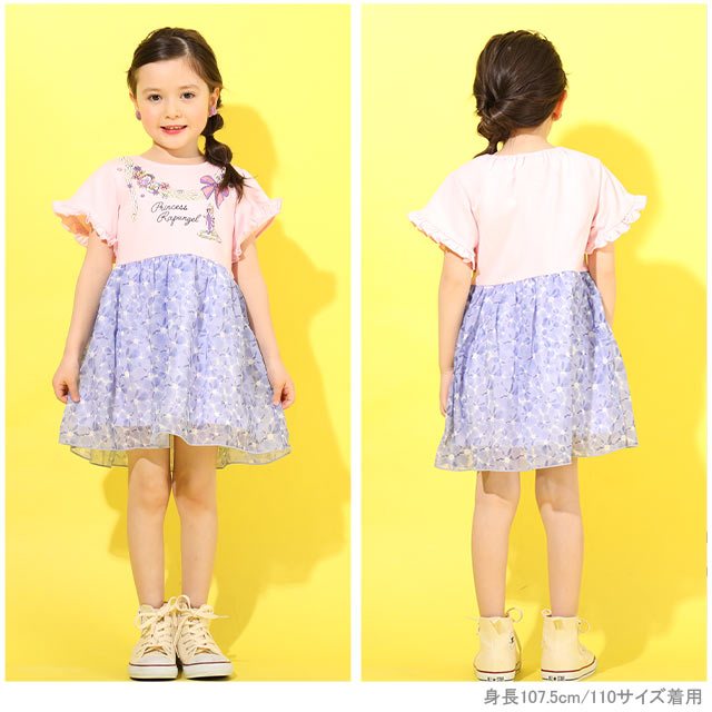 楽天市場 S30 サマー ディズニー プリンセス シフォン切替 ワンピース 4110k ベビードール Babydoll 子供服 ベビー キッズ 女の子 Disney Collection Babydoll