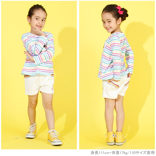 楽天市場 30 Off アウトレットsale レインボー 刺繍 デニム ショートパンツ 3647k ベビードール Babydoll 子供服 ベビー キッズ 男の子 女の子 Babydoll