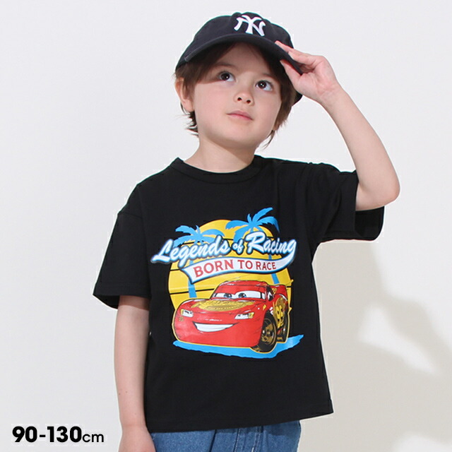 3/3一部再販 【S30】 ディズニー カーズ サーフ Tシャツ 0512K 綿100％ ベビードール BABYDOLL 子供服 ベビー キッズ 男の子 女の子 DISNEY ディズニーTシャツ画像