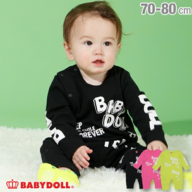 楽天市場 1 8new ラクガキ ロンパース 3645b ベビードール Babydoll