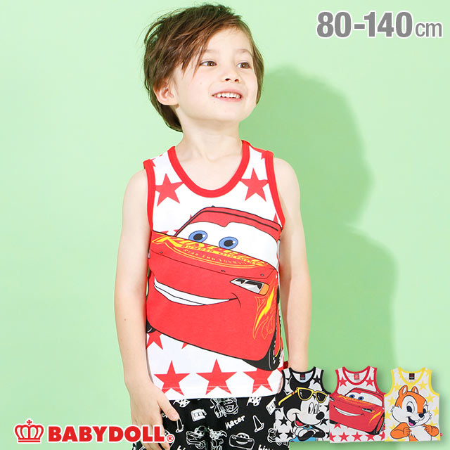 S30 【新品】 DYN ディズニー BIGフェイス タンクトップ 4205K ベビードール BABYDOLL DISNEY 女の子 男の子 キッズ コスプレ Collection コスチューム 超人気 ベビー