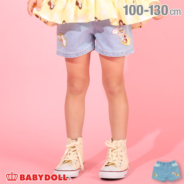 楽天市場 New ディズニー プリンセス デニム ショートパンツ 4950k トップス別売 ベビードール Babydoll 子供服 ベビー キッズ 女の子 Disney Collection Babydoll