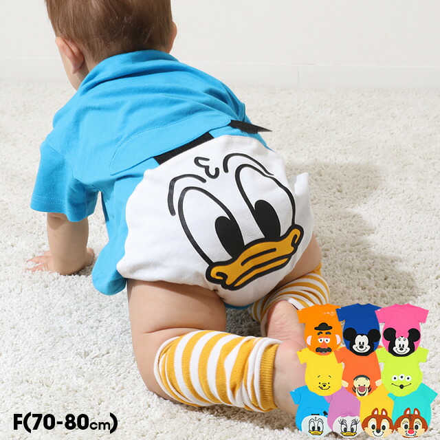 NEW ディズニー ぽってり ロンパース 8207B ベビードール BABYDOLL 子供服 ベビー キッズ 男の子 女の子 DISNEY なりきり ベビー服 衣装 仮装 コスプレ コスチューム BIGフェイス ギフト プレゼント 出産祝い画像